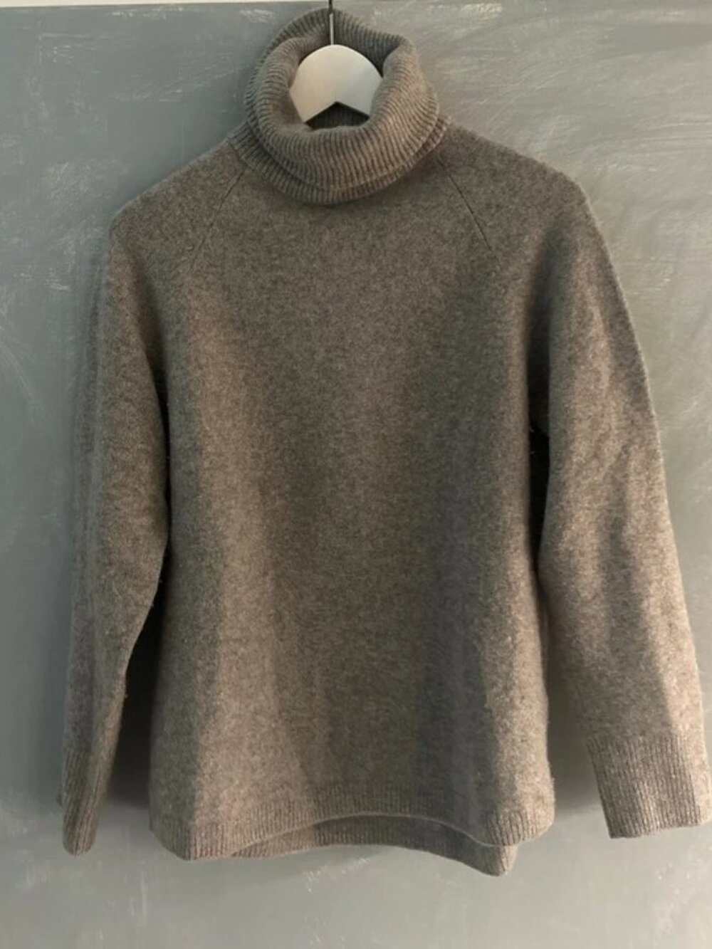 ARKET Gray Wool Cashmere Turtleneck Sweater Size S
